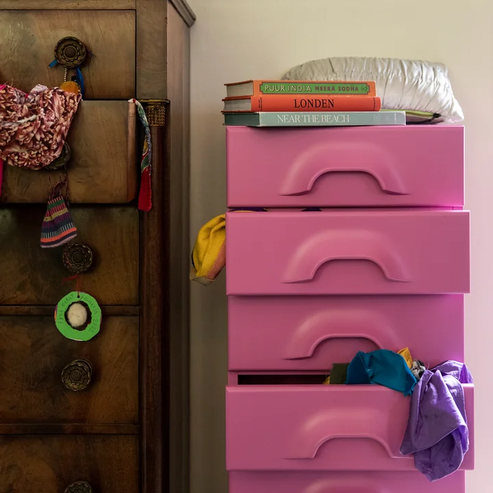 HKliving - Kommode mit 2 Schubladen, blush