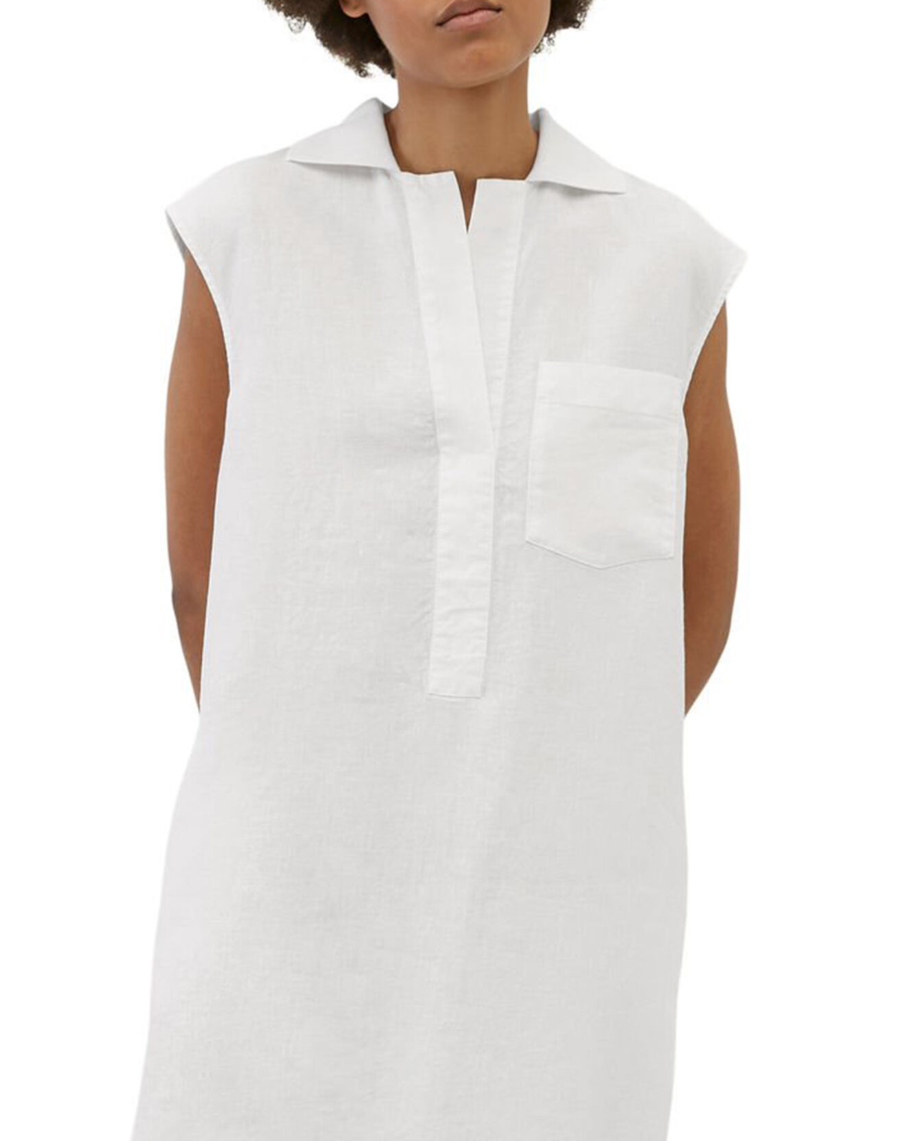 Marc O'Polo Robe Polo 100% Lin Longue Kl écrue