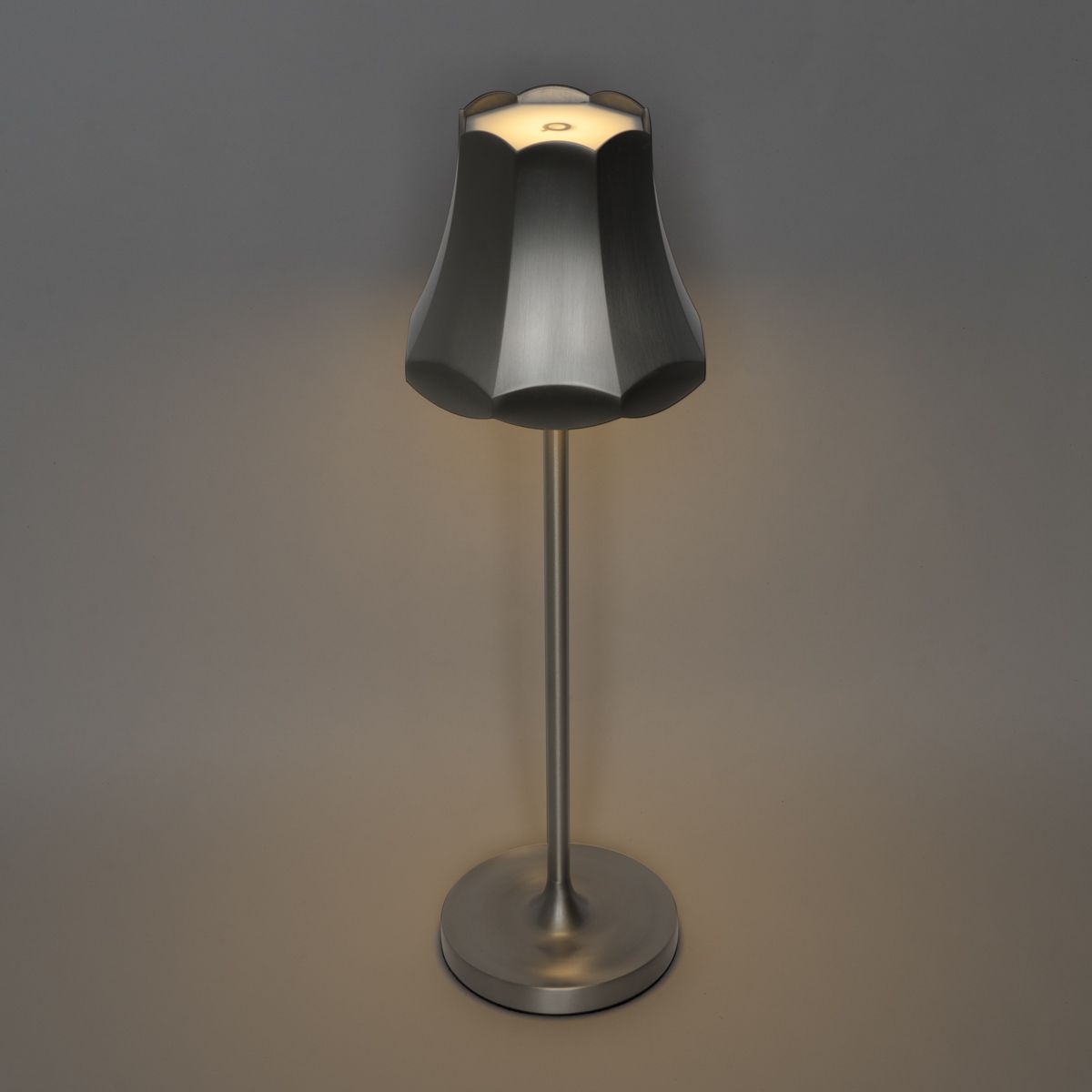 Set van 2 retro tafellampen gunmetal oplaadbaar IP44 - Granny