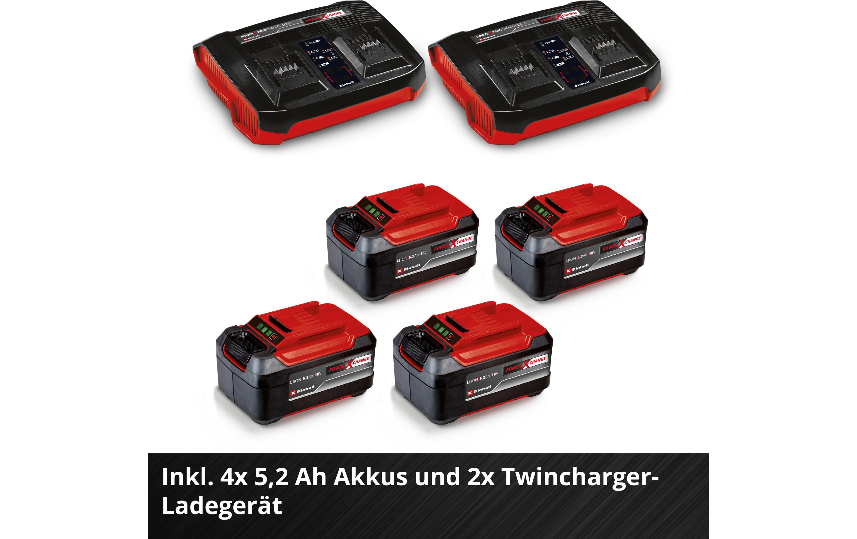 Akku-Rasenmäher GP-CM 36/52 S Li BL Kit, 4 x 5.2Ah<br>Einhell Akku-Rasenmäher für perfekt gepflegte Rasenflächen im heimischen Garten