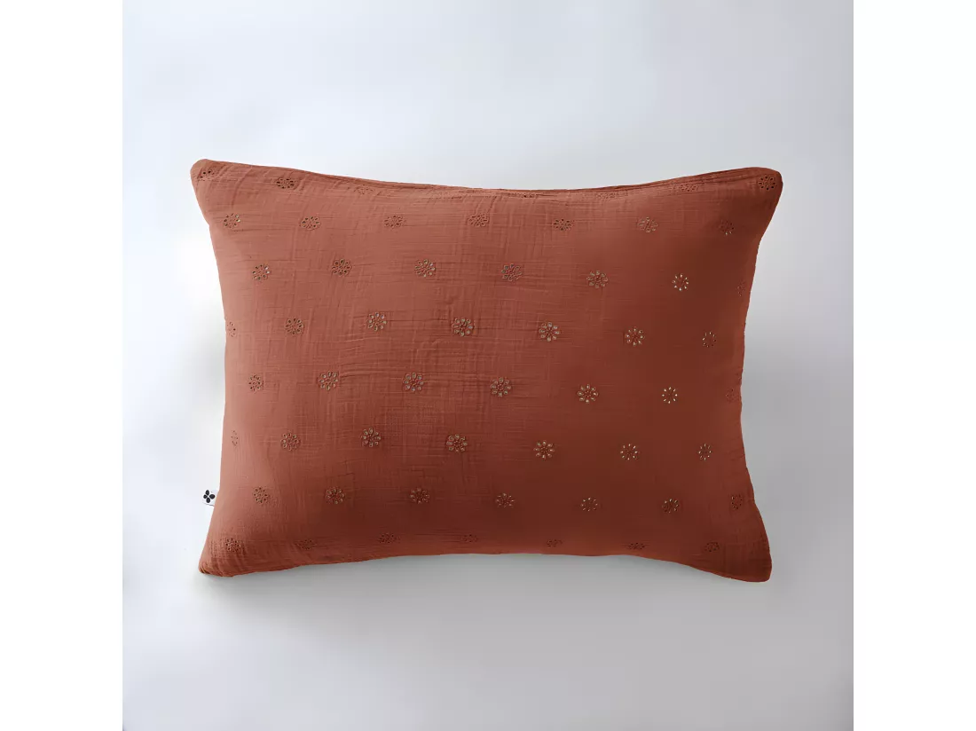 Taie d'oreiller Brodée Déco