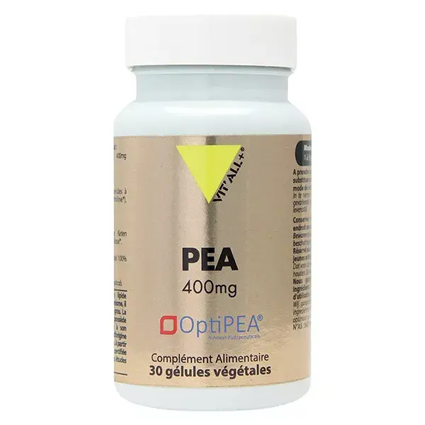 Vit'all+ PEA 400mg 30 cápsulas vegetais