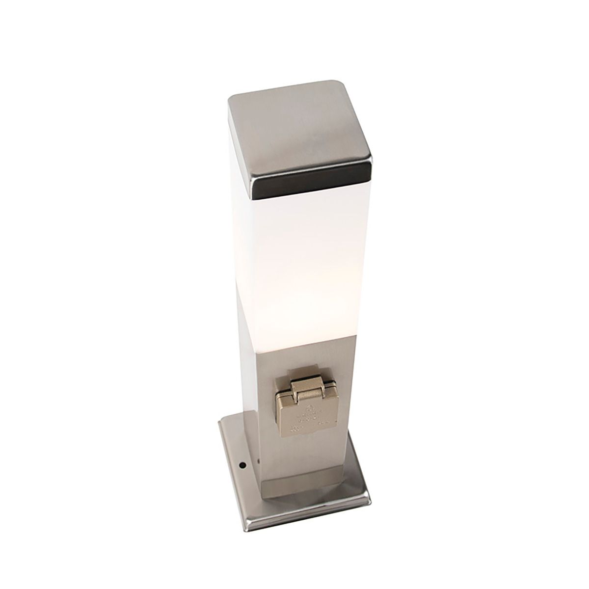 Buitenlamp staal incl stopcontact IP44- Malios met grondpin en kabelmof