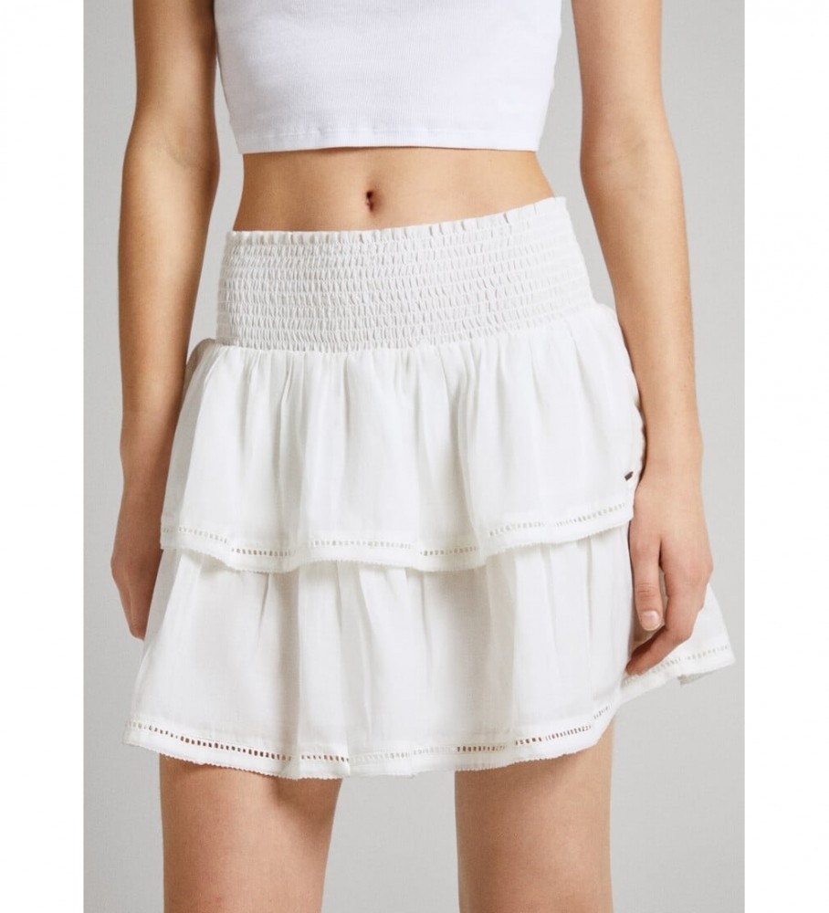Saia Fiore da Pepe Jeans, branca