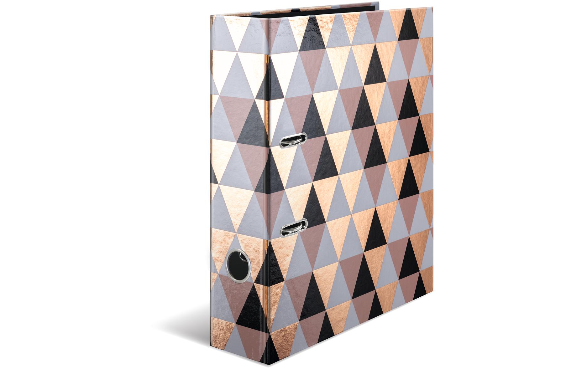 Ordner Abstract A4 7 cm, HellbraunMotivordner im A4 Format mit Hebelmechanik und Griffloch