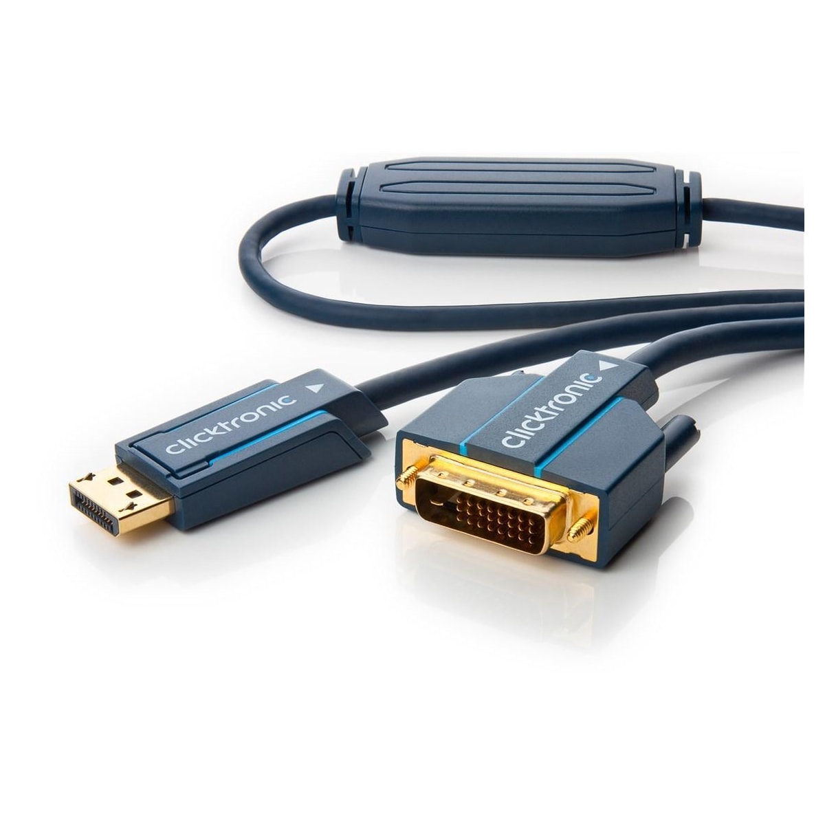Aktiv Displayport til DVI-adapterkabel