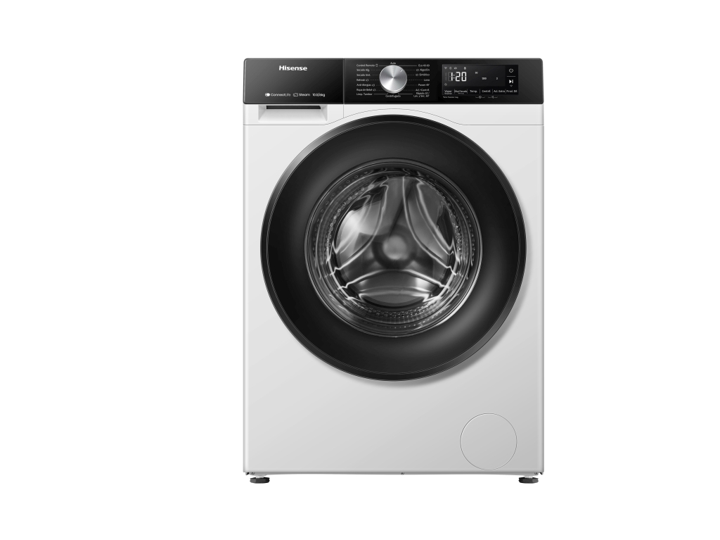 MÁQUINA DE LAVAR E SECAR ROUPA HISENSE SERIE 3S WD3S1043BW3 LAVA 10.5KG SECA 6KG