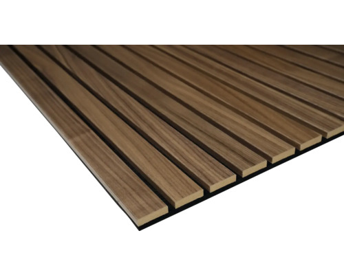 Fjordwall akoestisch paneel LUX notenhout 2400 x 600 x 20 mm