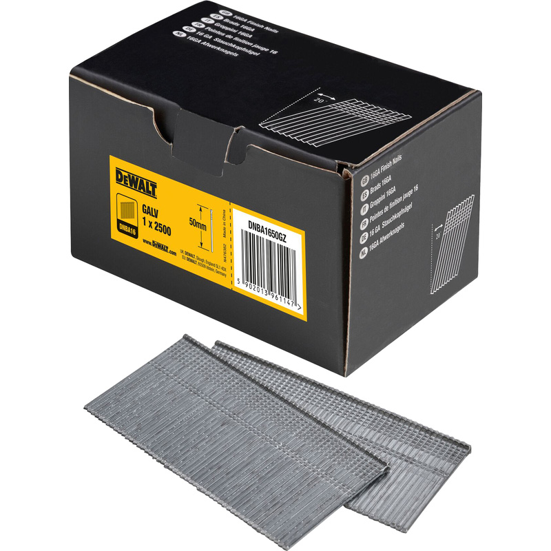 DeWALT DNBA16 nagels 16G 50mm