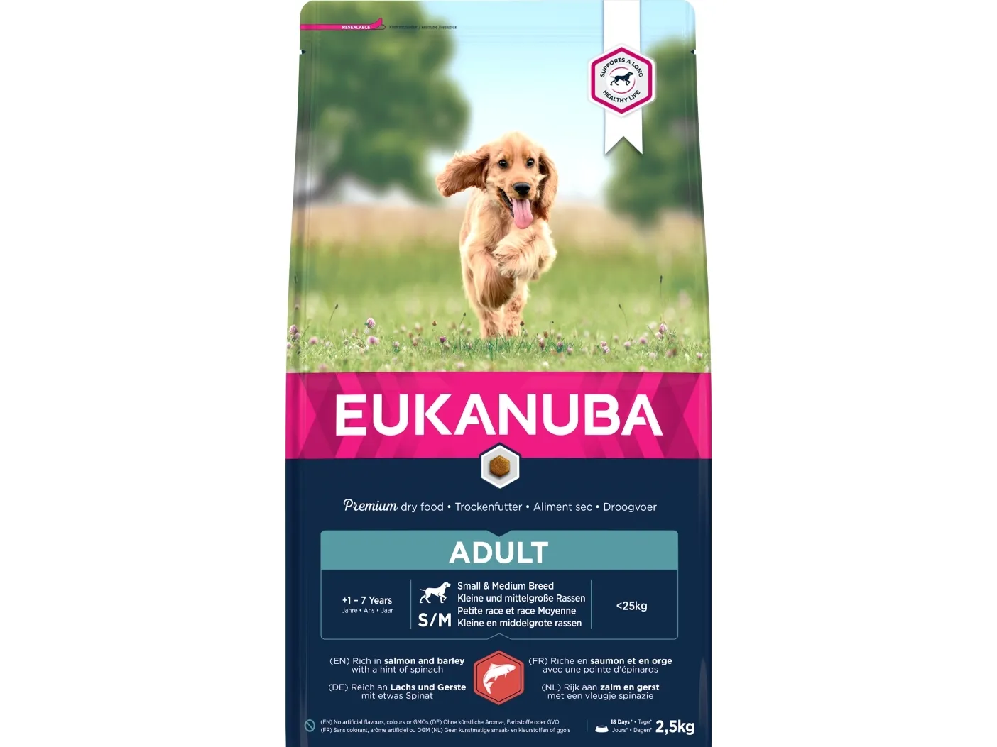 Eukanuba Euk Adult Small/medium Salmon & Barley 2,5 kg
