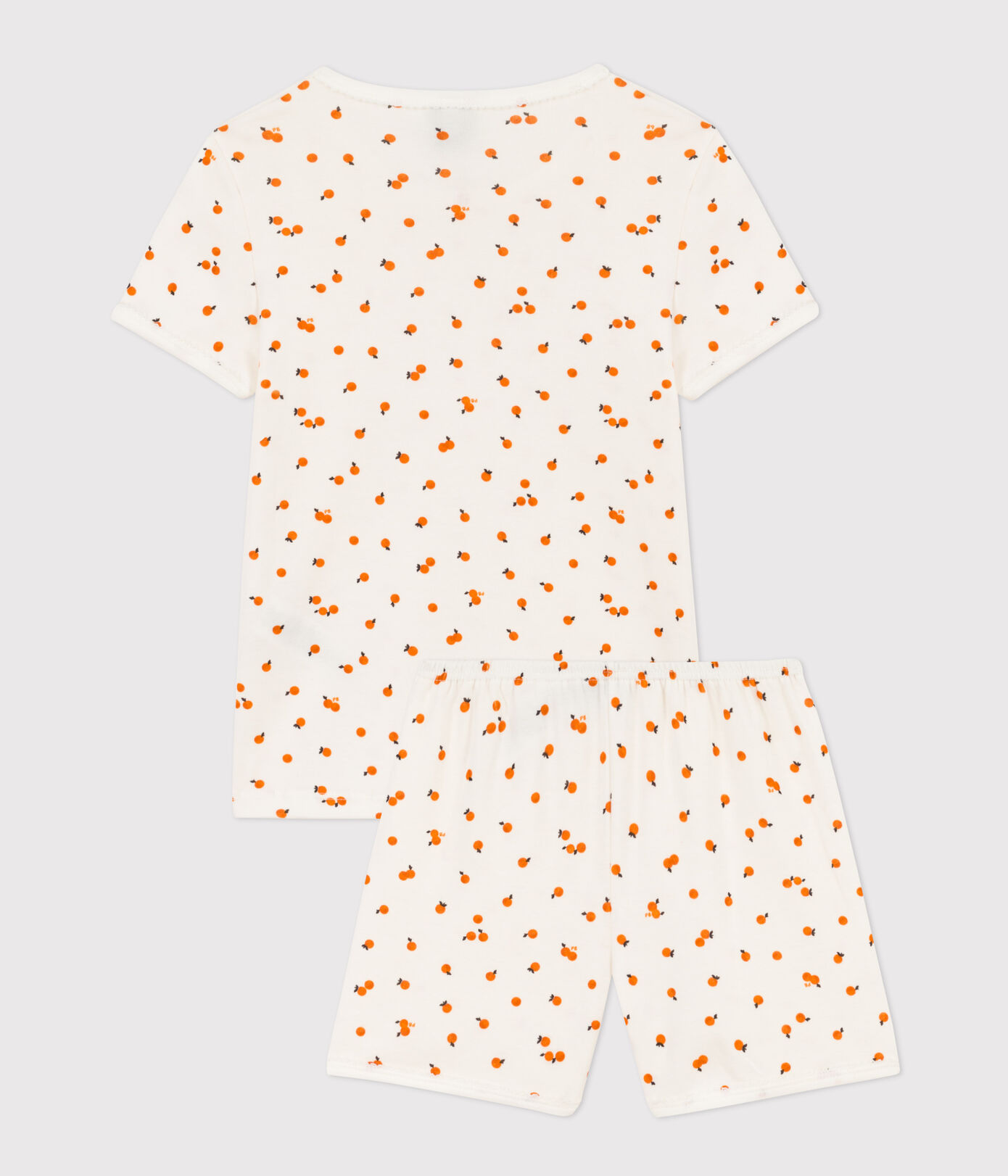 Pyjacourt orangettes coton petite fille