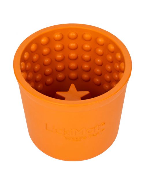 Lickimat Yoggi Pot - Slowfeeder Voor Afleiding. Plezier En Verrijking Ø10x9 cm - Hondenvoerbak