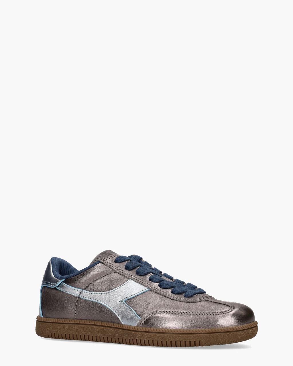 Diadora Sport Trainer Metalized Grijs/Blauw Damessneakers