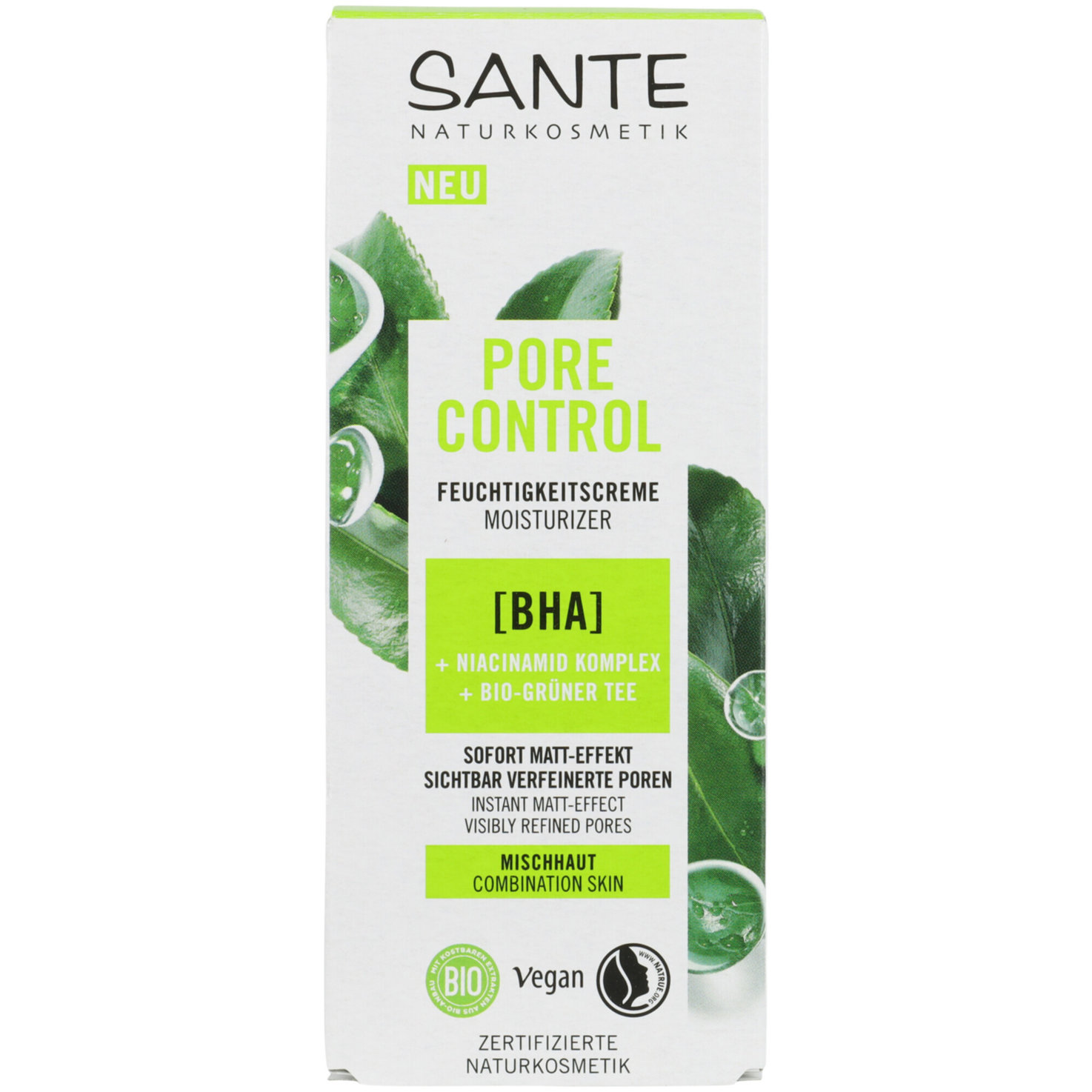 Sante Mattierende Feuchtigkeitscreme Bio-Grapefruit & Evermat