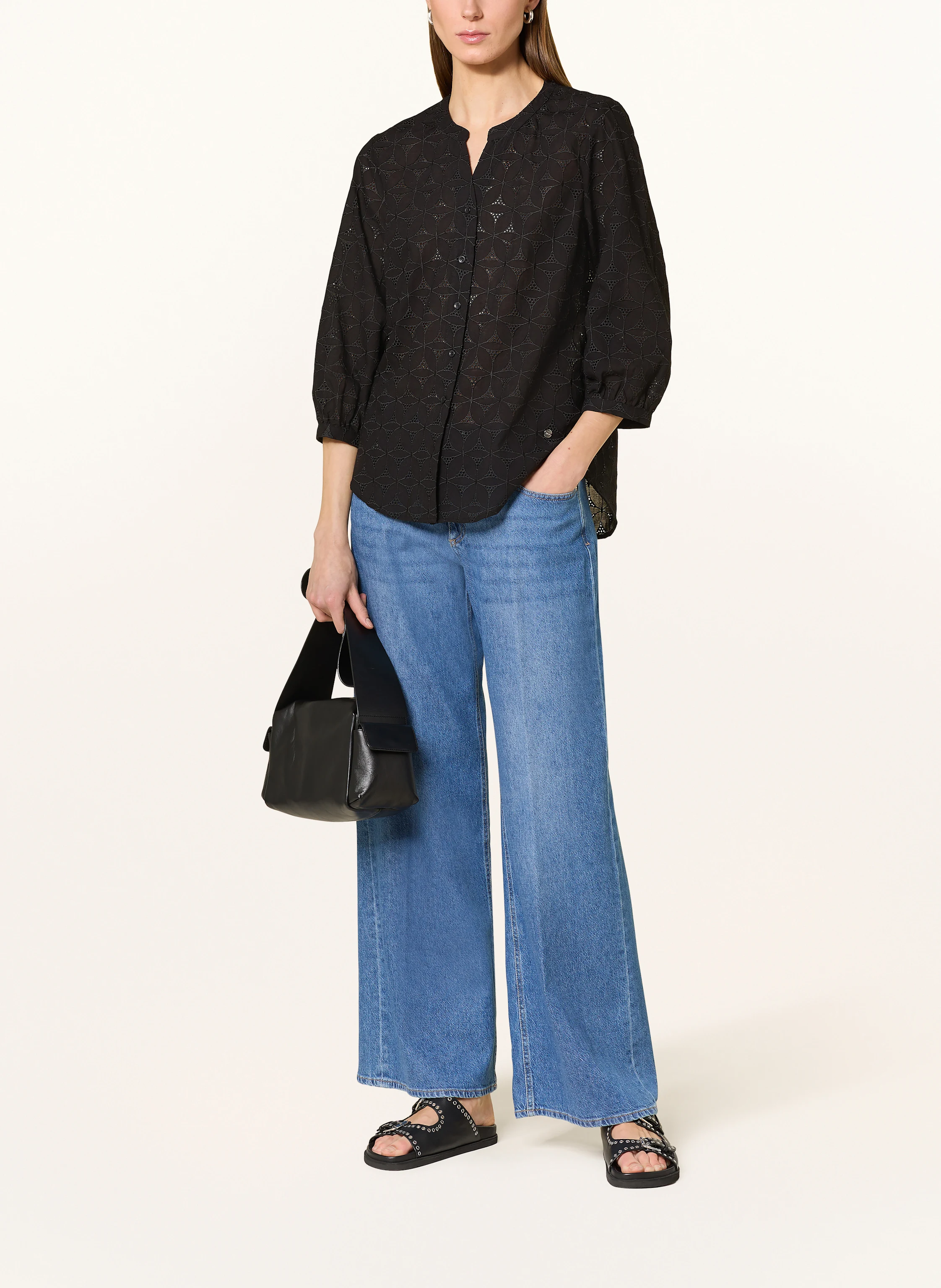 BRAX Bluse VELIA mit Lochspitze
