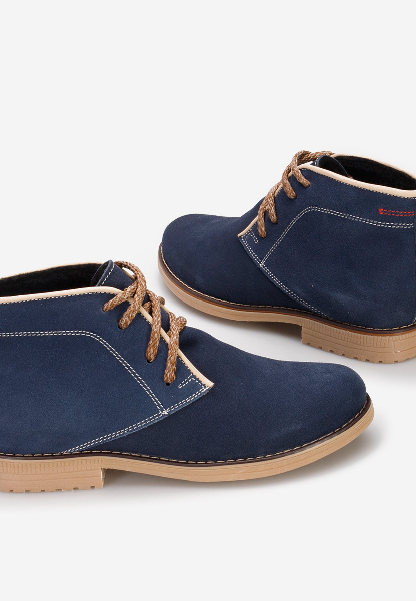 Bottines femme en daim marine Alene