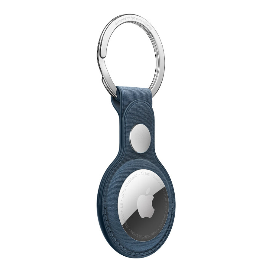 Apple Porte-clés en tissage fin AirTag - Bleu Pacifique