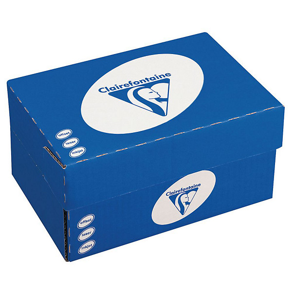 Clairefontaine Enveloppe extra blanche Premium DL  110 x 220 mm 90g avec fenêtre fermeture bande auto-adhésive - Boîte de 250