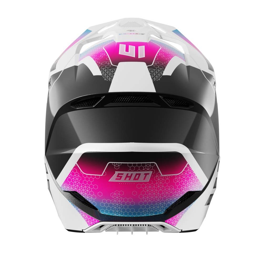 Shot - Casque enfant Furious Kid Phaser Blanc / Noir / Rose / Brillant