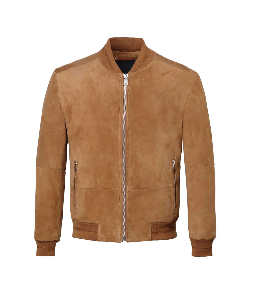 Teddy en cuir patiné camel 