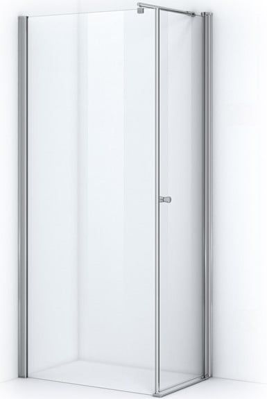 Zircon Essence Douchecabine | 100x60 cm Chroom Helder glas Draaideur Rechthoek