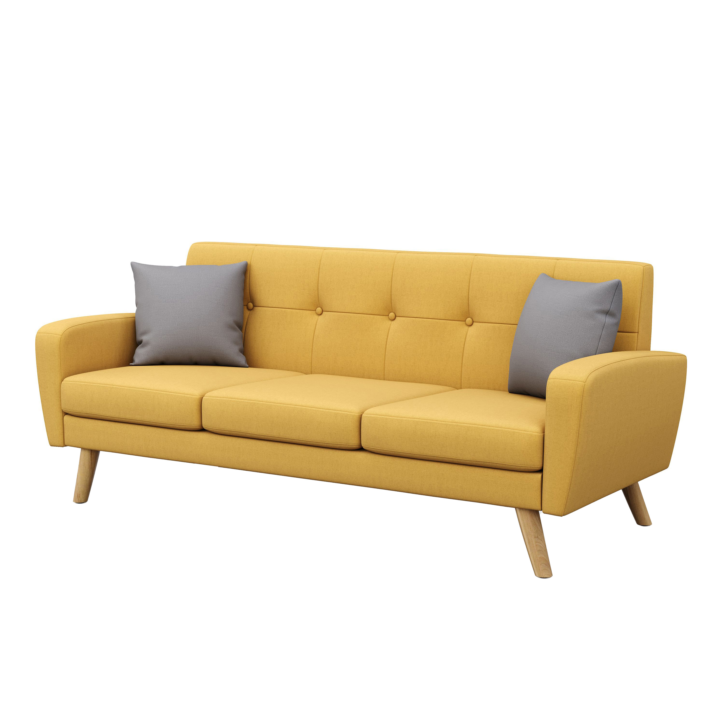 Sofa ALLY 3-Sitzer gelb