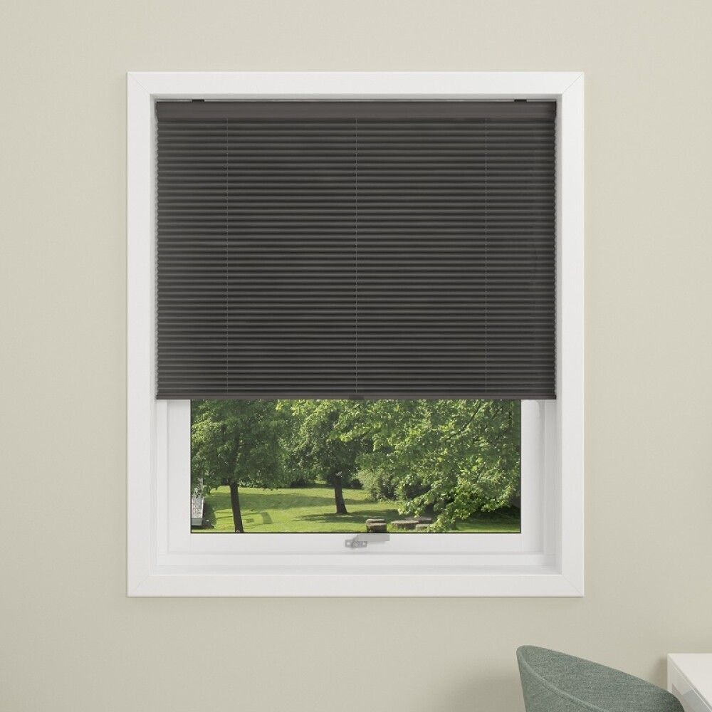 PLISSÉ DEBEL TOUCH TRÅDLØS 60X160CM GRÅ