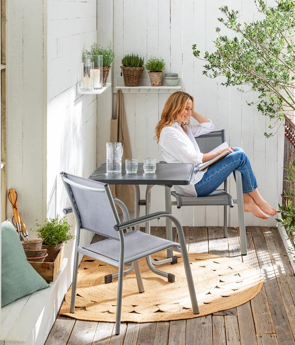 Dehner Balkon-Stapelstuhl Dallas