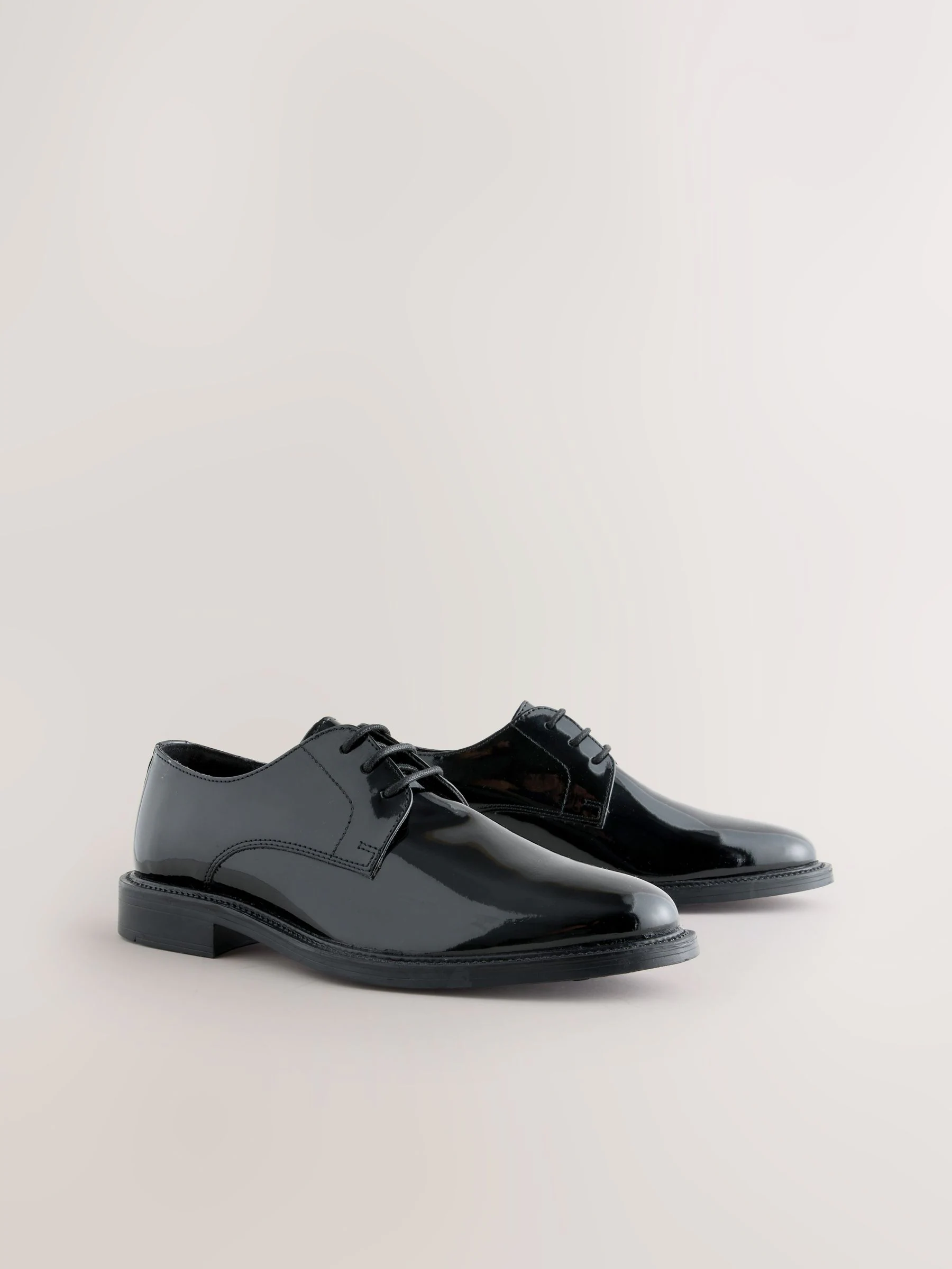 Zwart - Patent Derby Shoes