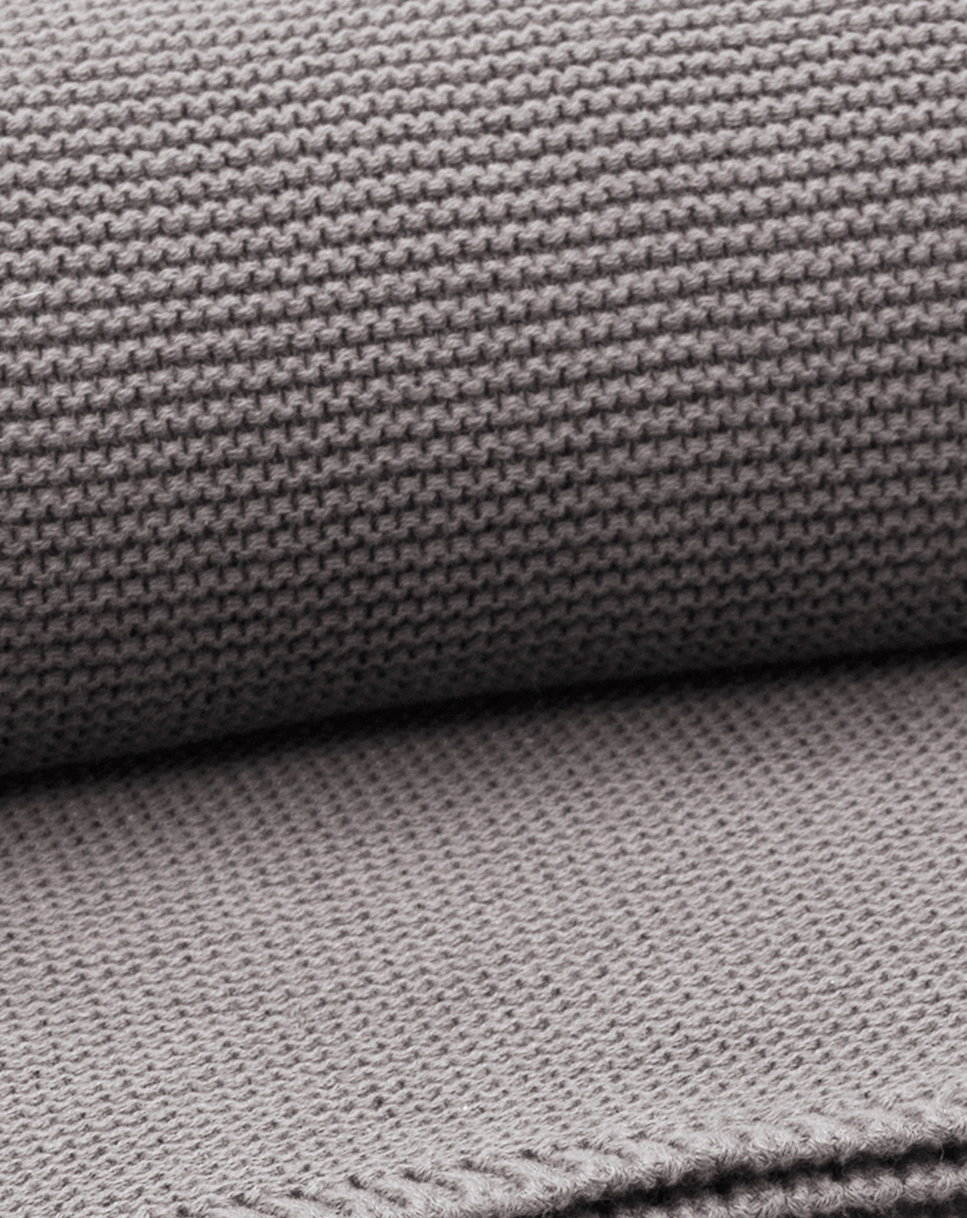 Strickdecke UNI (80x100) in grau