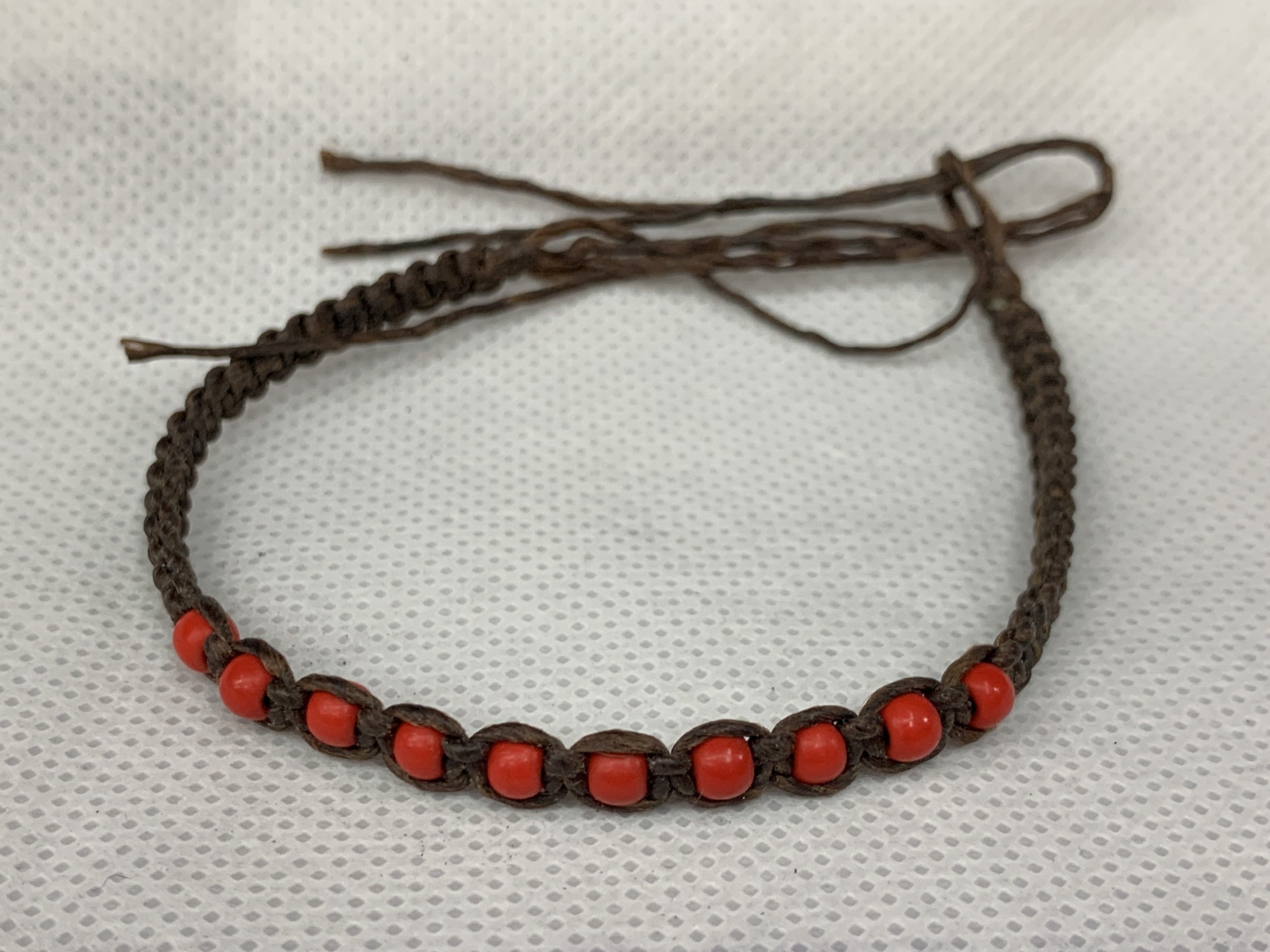 Armband 'Cory', handgefertigt, braun-rot, L 18-19 cm günstig bestellen