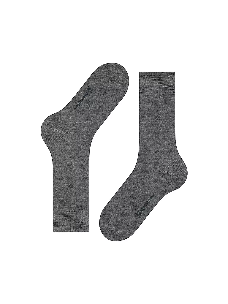 BURLINGTON Herren Socken DUBLIN SO 40-46 steel mel. hellgrau