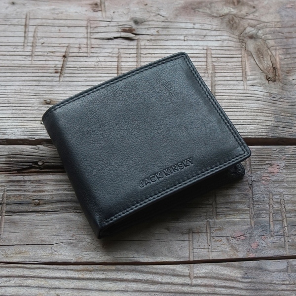 Scheintasche quer, klappe .900 schwarz