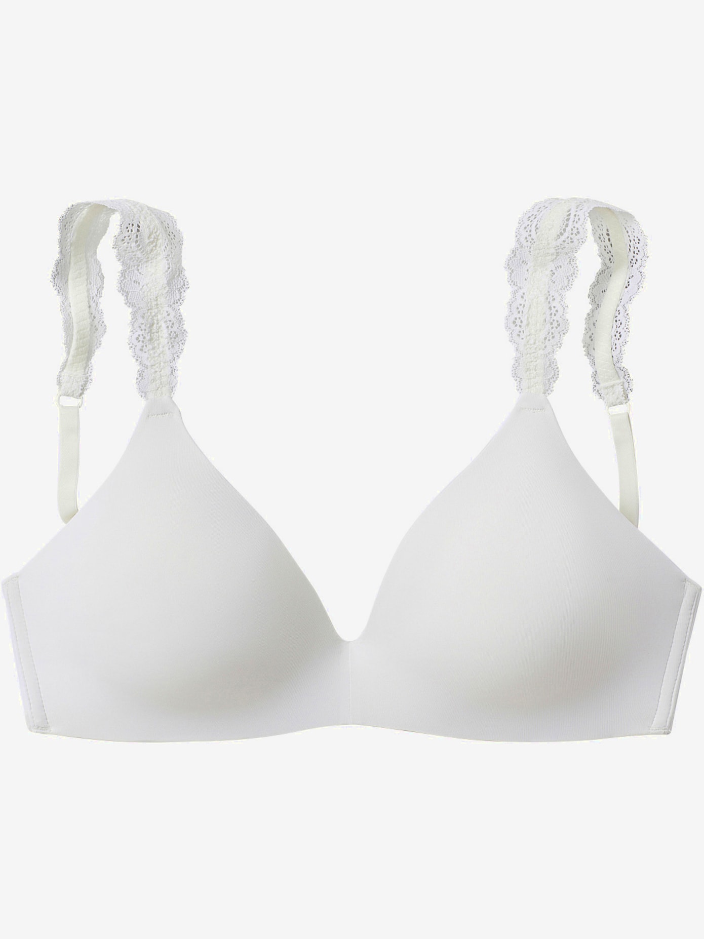 Soutien-gorge push-up, bretelles en dentelle fine