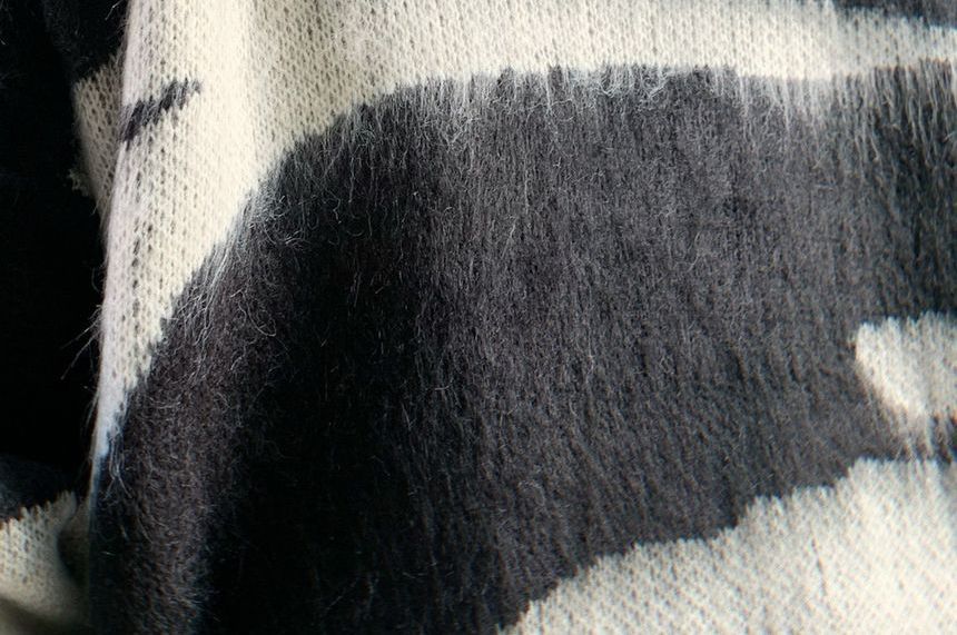 Derbundy - Gebreide top met lange mouwen en patroonprint