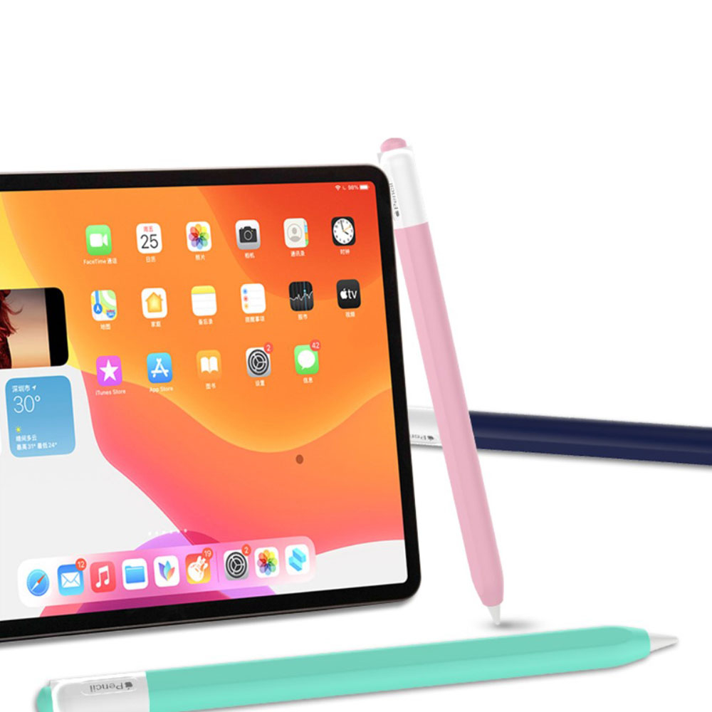 Apple Pencil (Pro) Silikon Sleeve Schutzhülle - Weiss