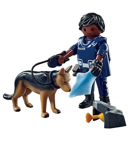 Playmobil SpecialPlus - Politimand m. Hund - 71162 - 10 Dele