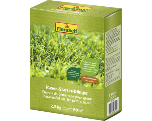 Gazonstartmeststof FloraSelf 2,5 kg / 80 m²