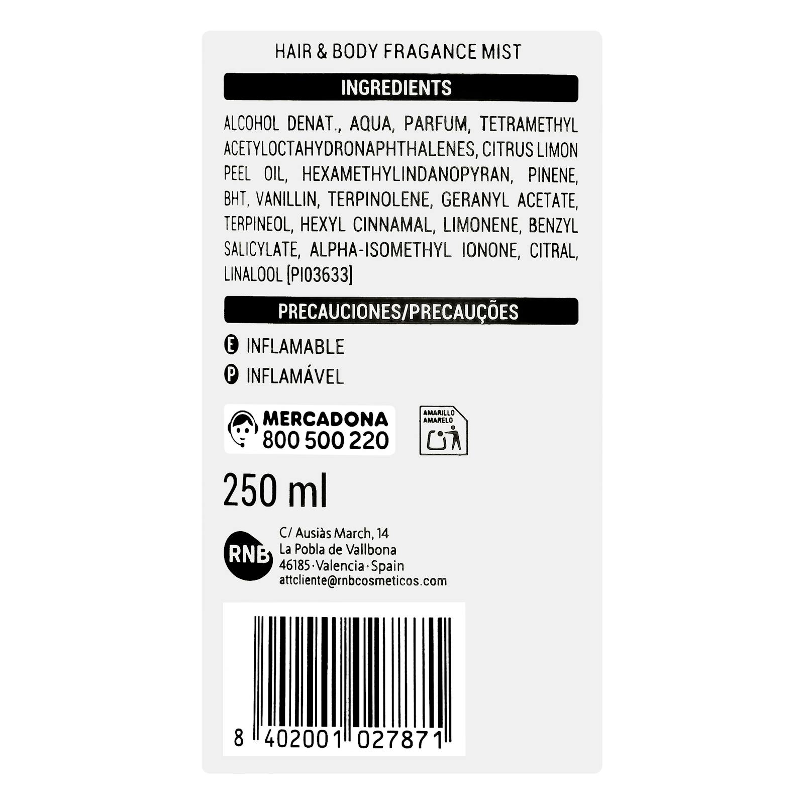 Parfum Deliplus Sunset Vanilla Mist