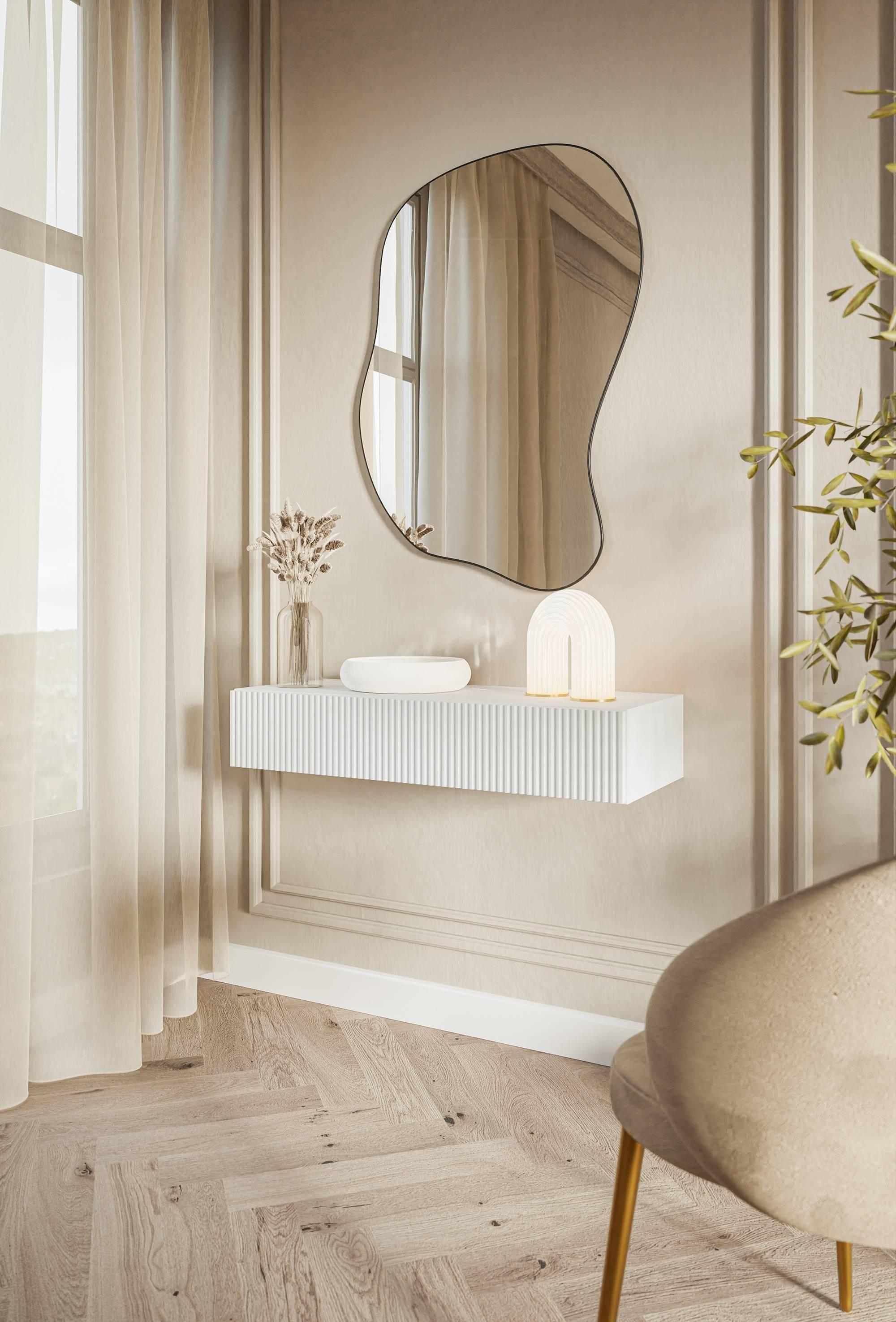 NADUVI Collection Vesper Sidetable Zwevend - Wit