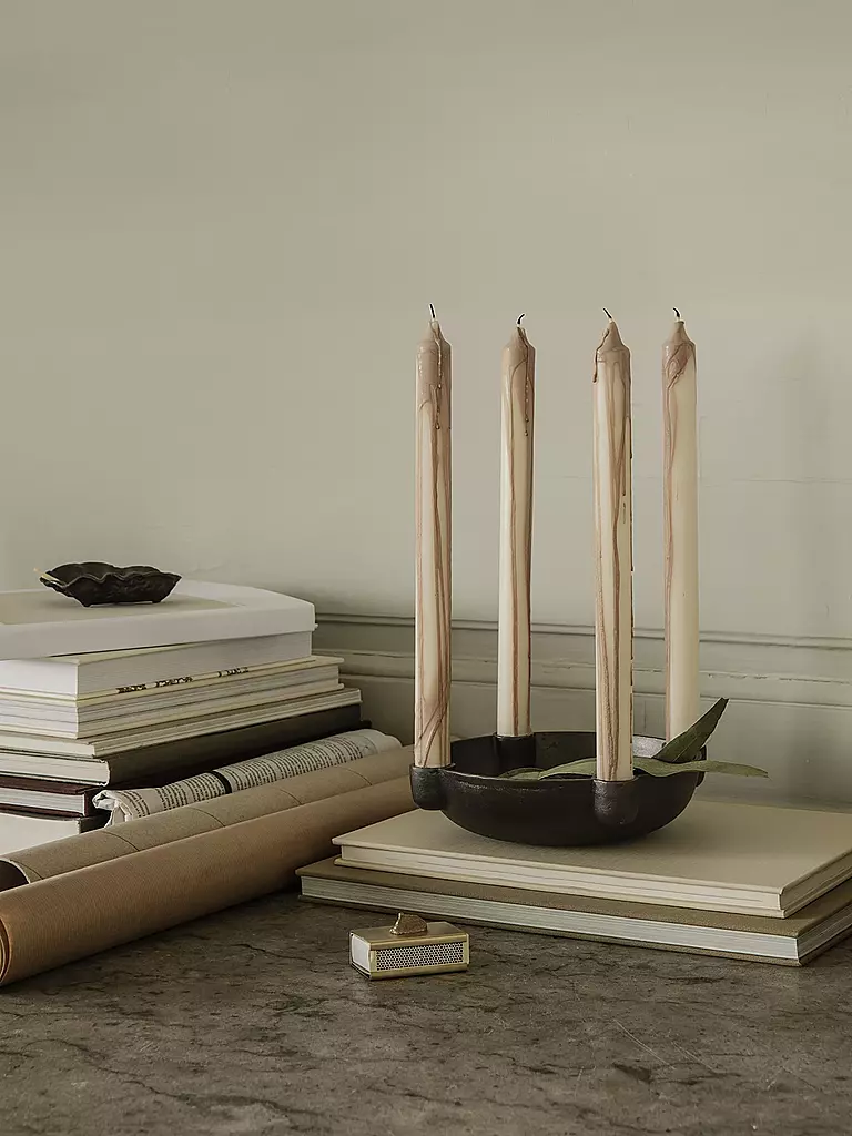 FERM LIVING Stabkerze DRYP 2er Set 30cm Beige beige