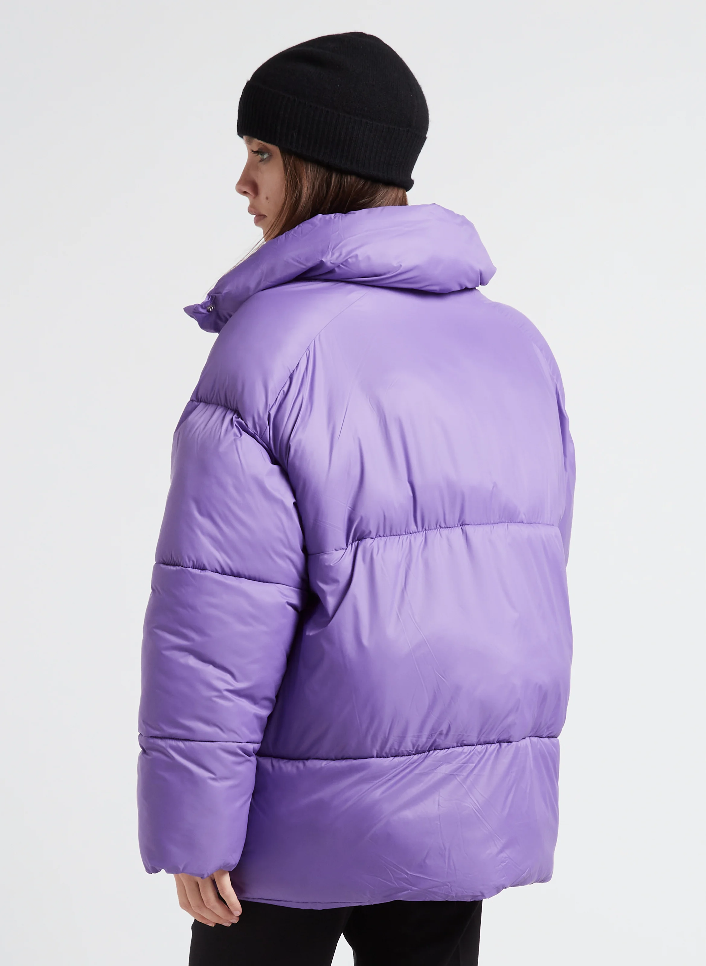 BELMOORE - Doudoune col montant matelassée| Violet