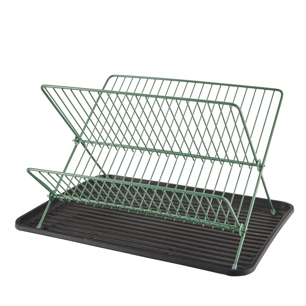 Bahne Interior  Opvaskestativ, grøn/sort - 43x32 cm