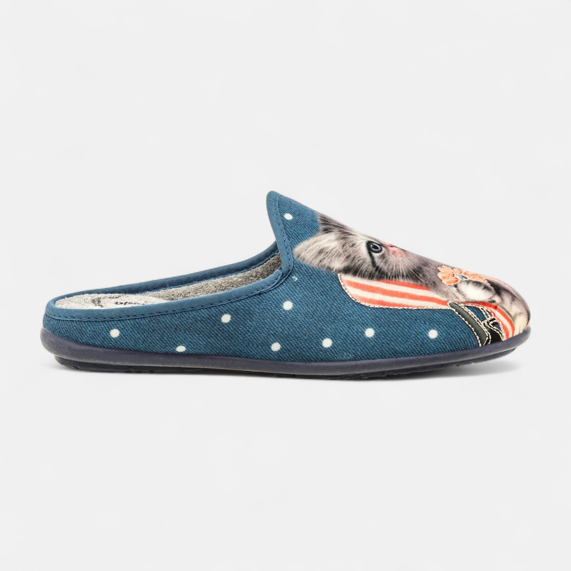 Pantoufles mules Femme bleu