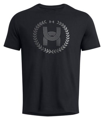 Maillot manches courtes Under Armour Launch Noir Homme