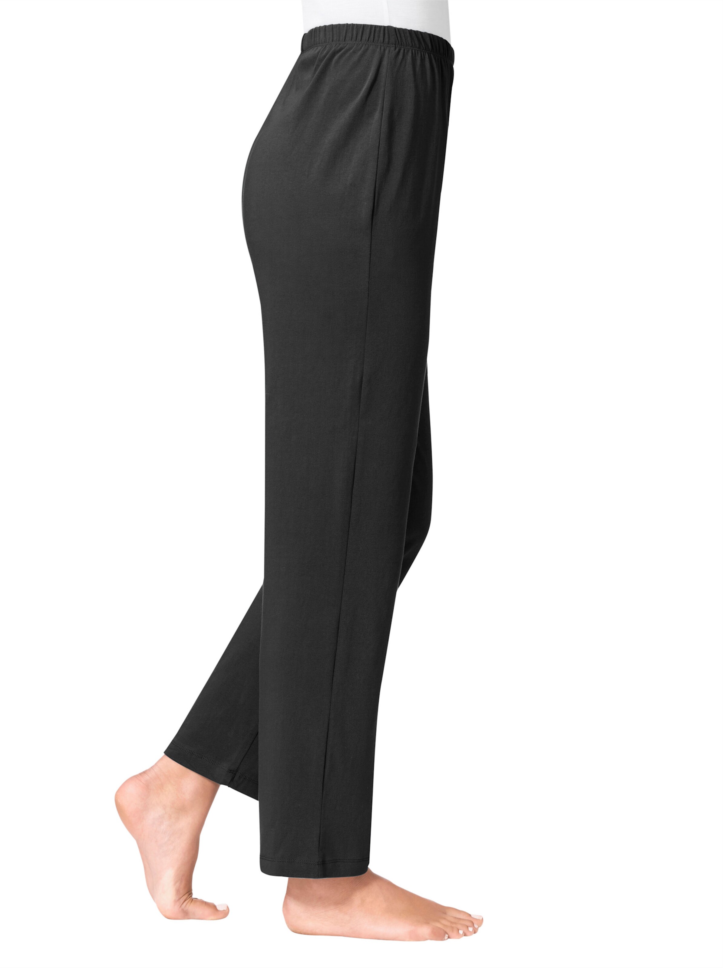 feel good Hosen in schwarz + grau-meliert