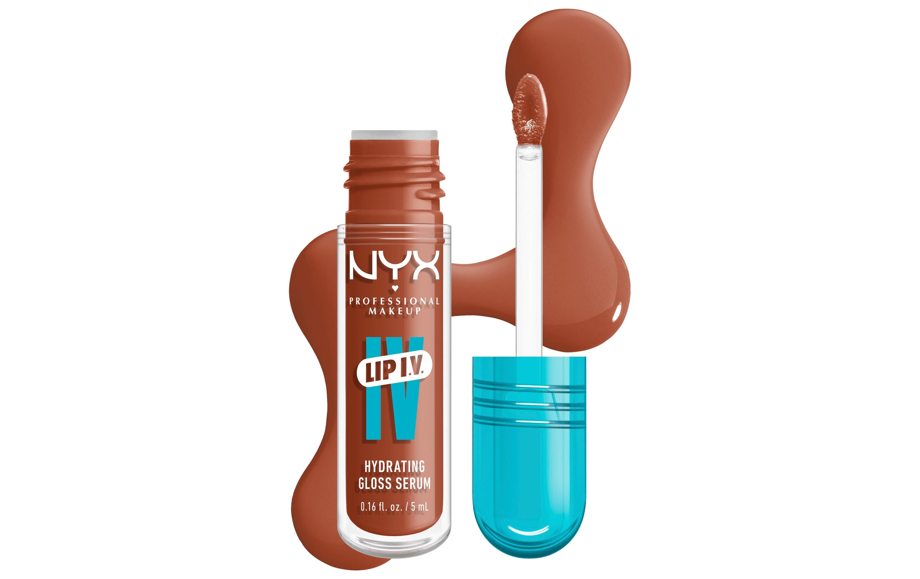 Lip Gloss IV Serum feuchtigkeitsspendender Caramel DripPflegender Lippenbalsam mit Vitaminen