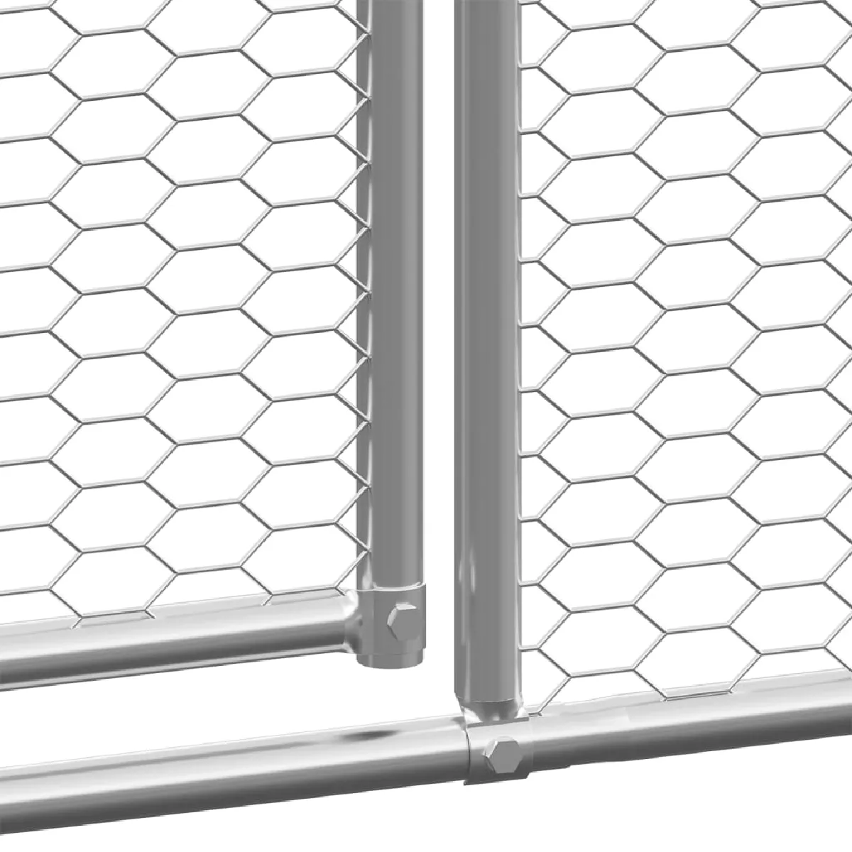vidaXL Poulailler extérieur 2x4x2 m - Acier