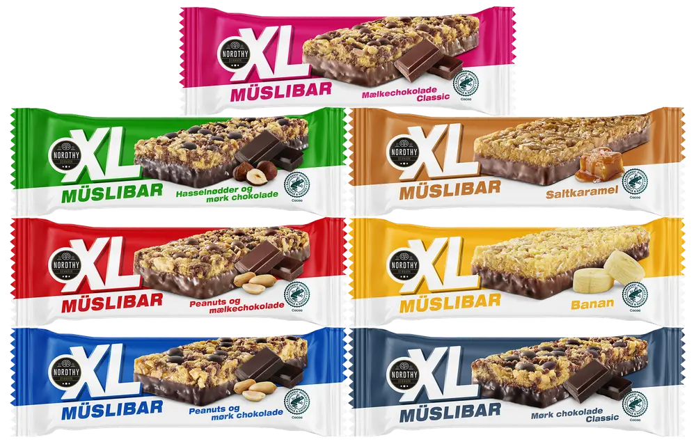 NORDTHY Müslibar XL 50 g - assorterede varianter