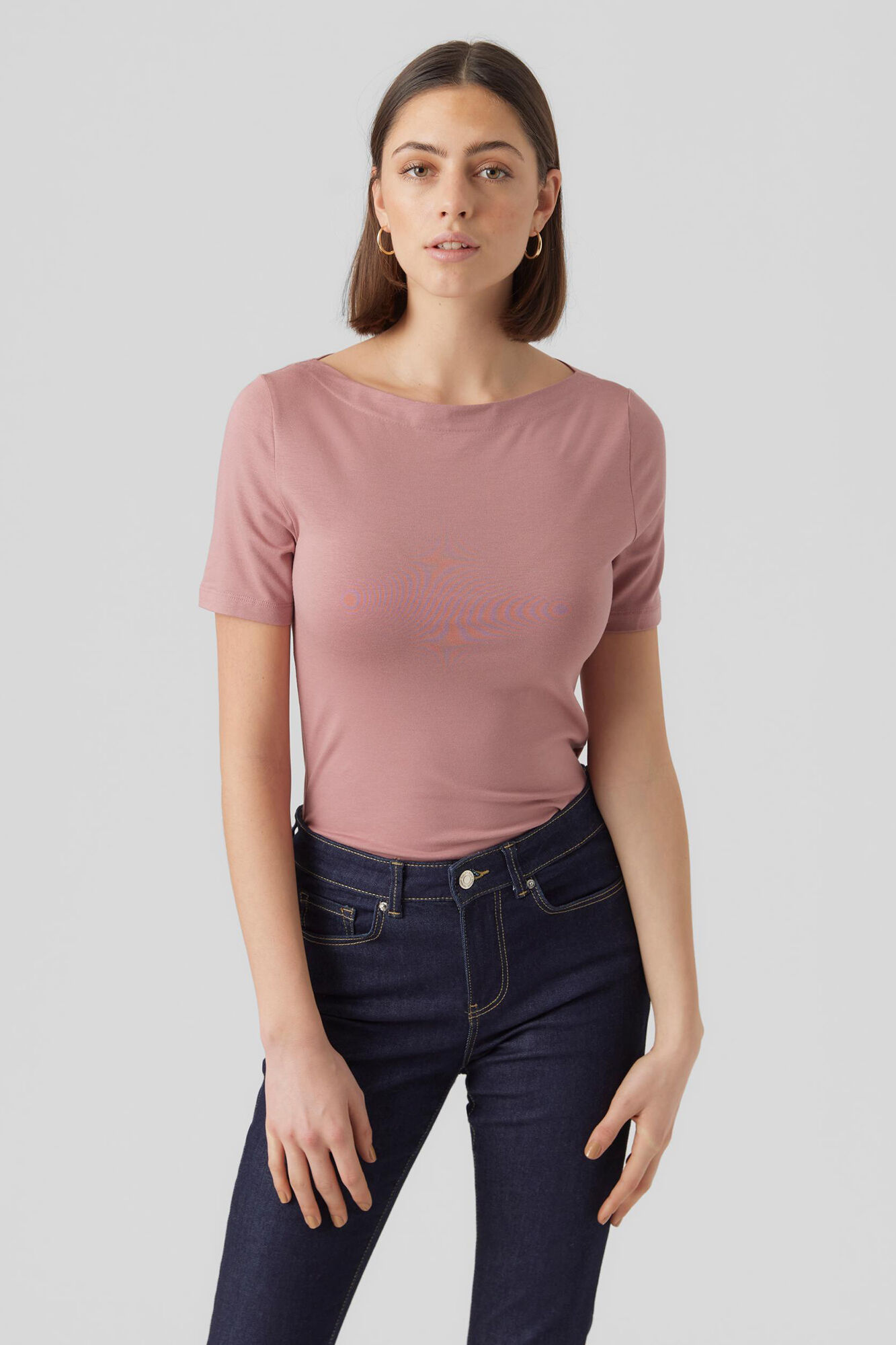 Camiseta básica - Lilás